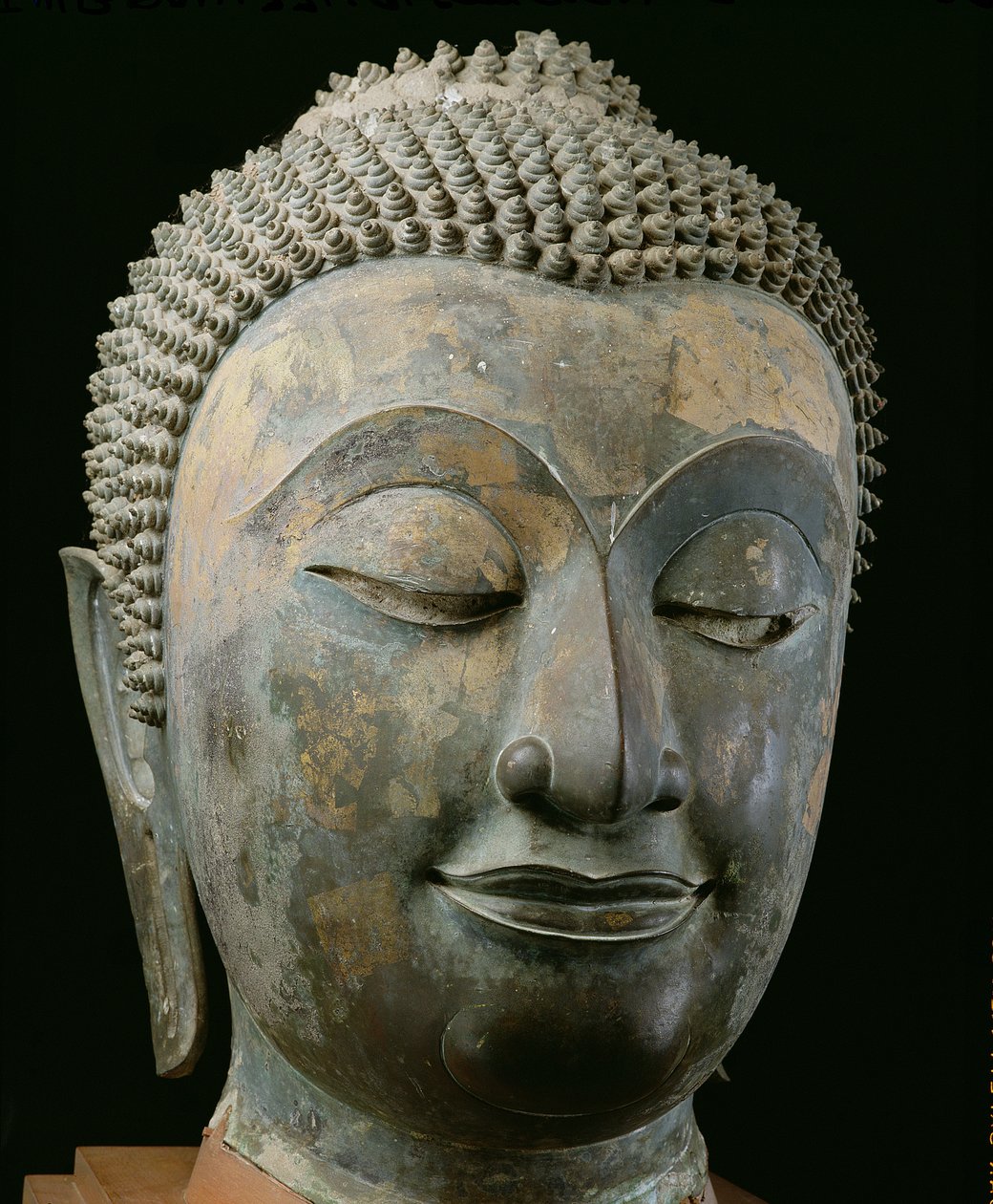 Cabeza de un Buda gigante (bronce) de Thai