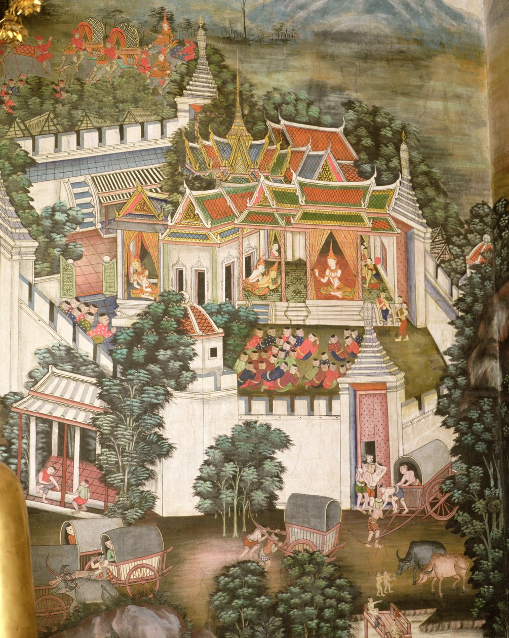 Un Palacio Fortificado de Thai School