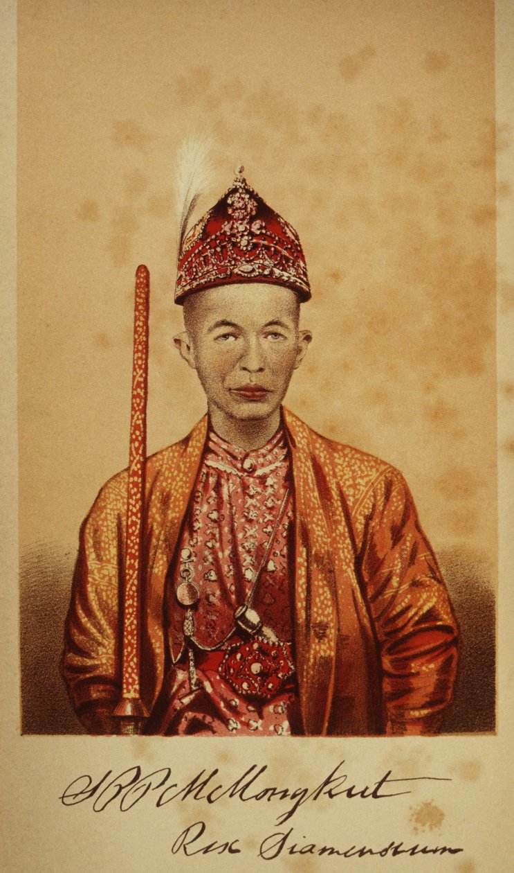 Retrato del Rey Mongkut de Thai School
