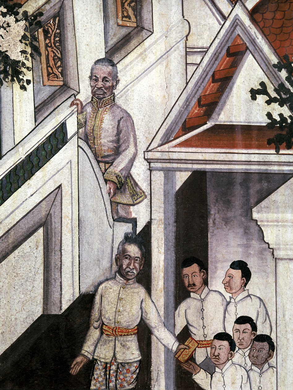 Retrato del Rey Mongkut (después de fotografías) de Thai School