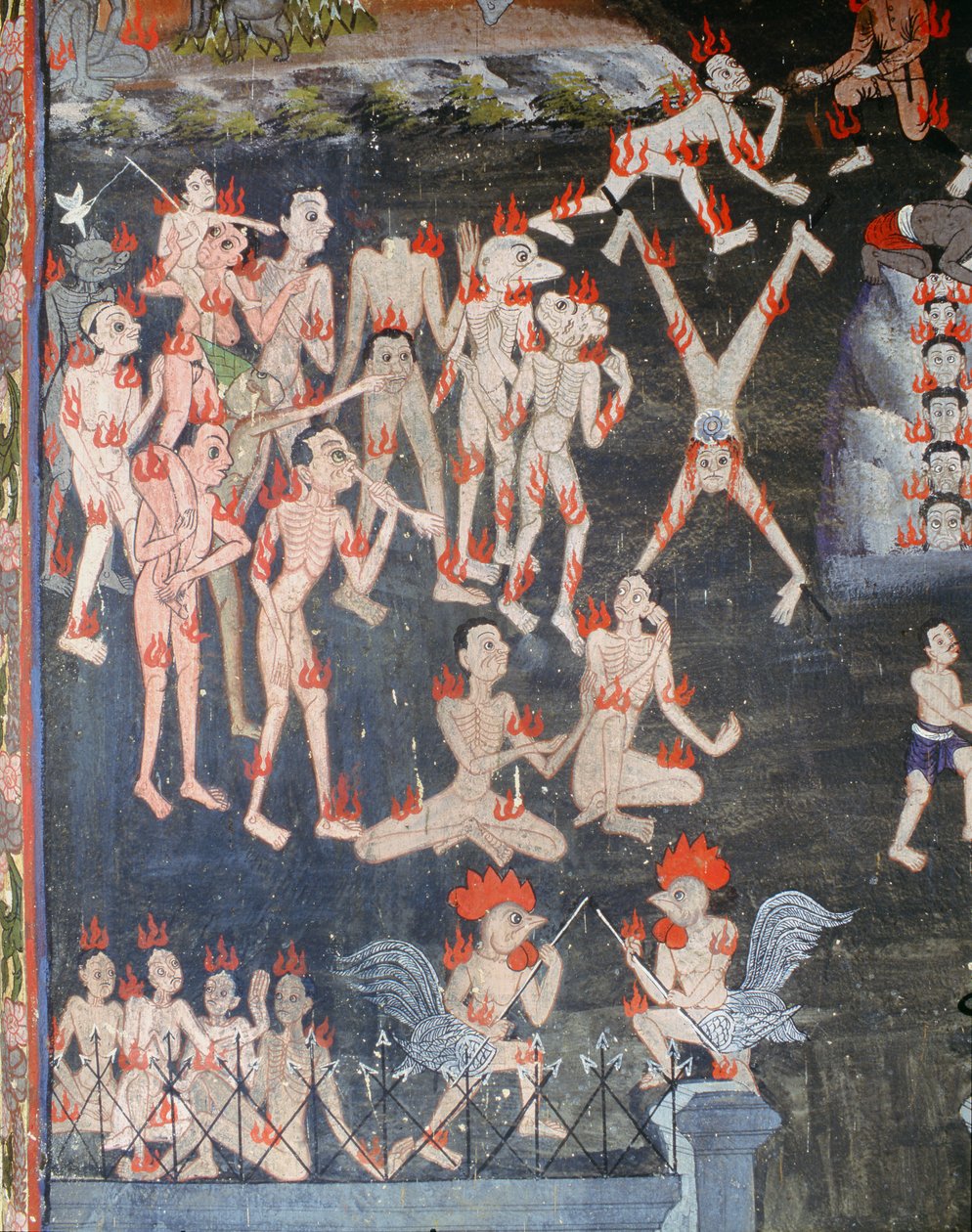 Escena de un infierno de Thai School