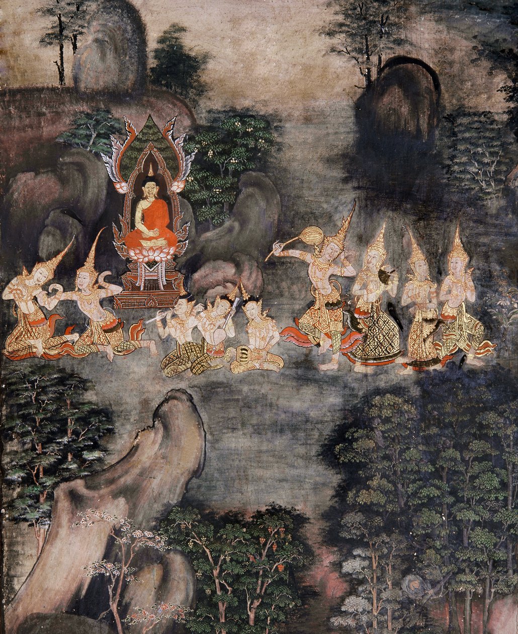 Tentación de Buda de Thai School