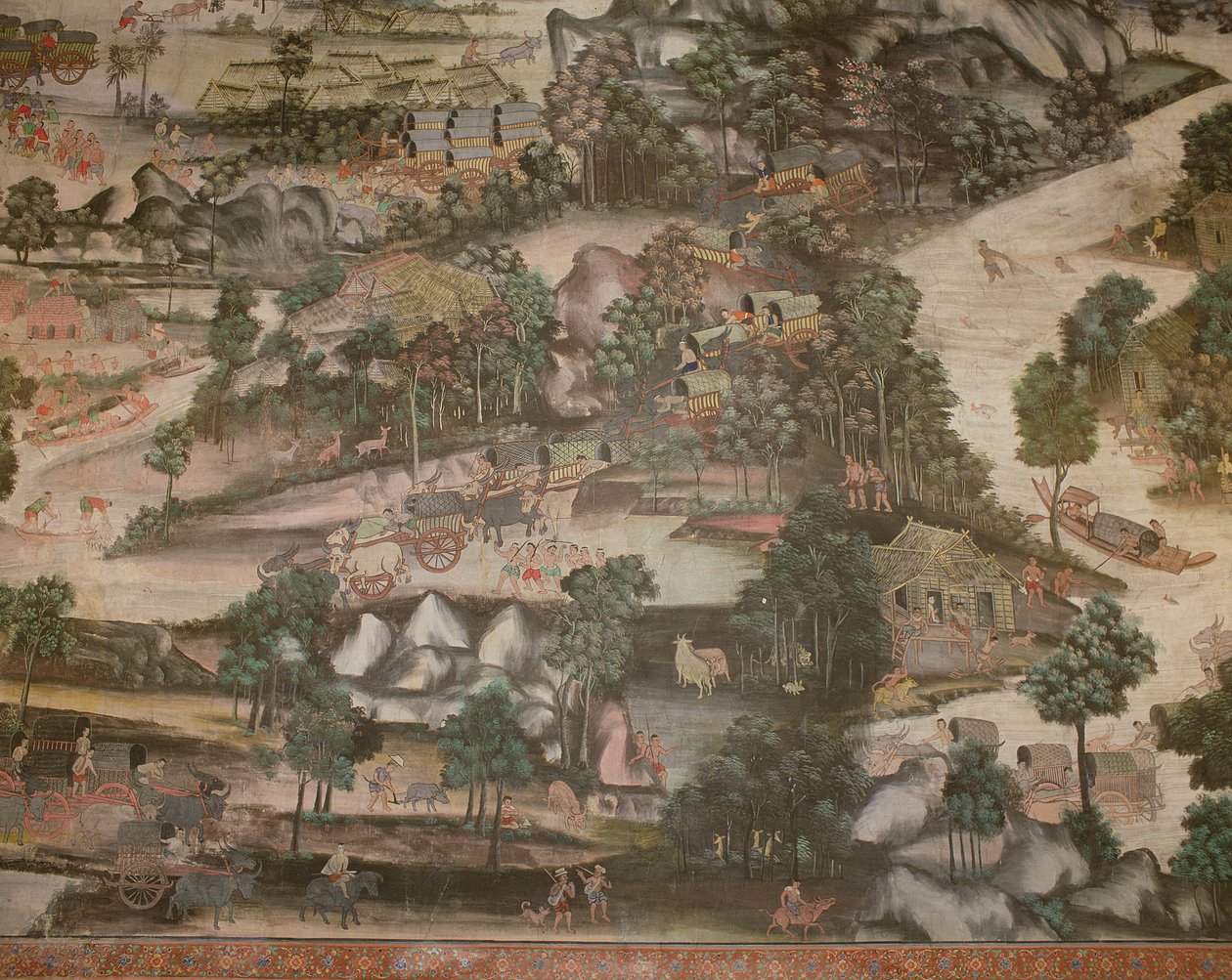 Wirharn Sasada, Vida en el campo, Wat Bowonniwet Vihara de Thai School