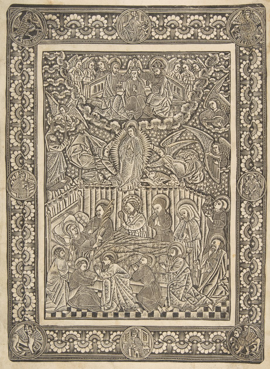 La Muerte, Asunción y Coronación de la Virgen, ca. 1470-85 de The Master of the Mountainlike Clouds