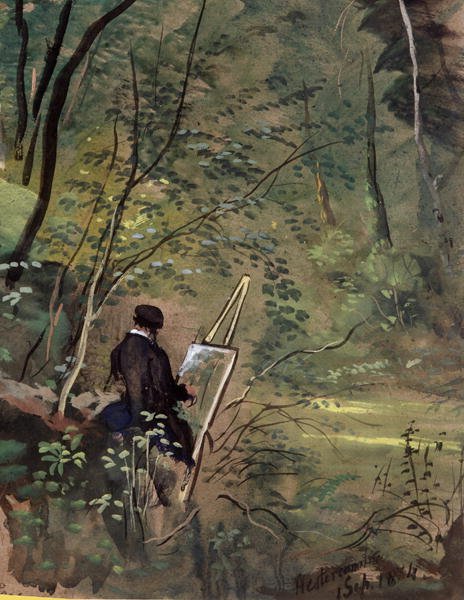 Bosques de Hestercombe, Somerset 1834 de The Rev. John Eagles