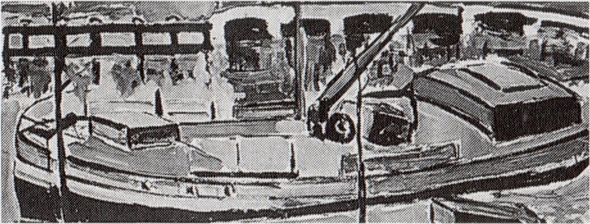 Barco en un canal de Theo van Doesburg