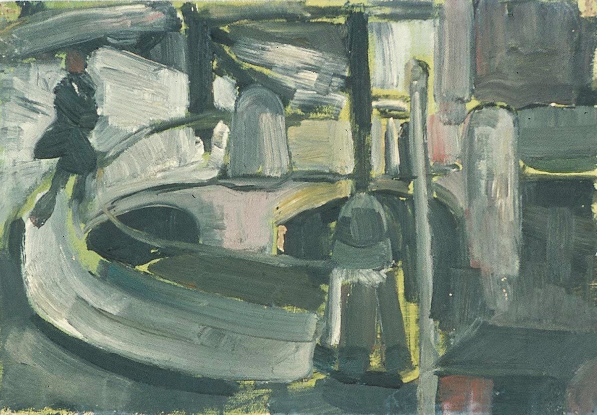 Figura en el Puente Blauwpoortsbrug de Theo van Doesburg