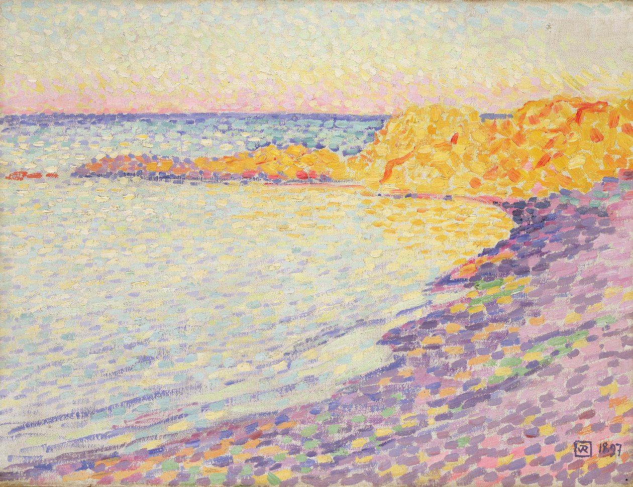 Petit Plage, Saint Tropez, 1897 de Théo van Rysselberghe