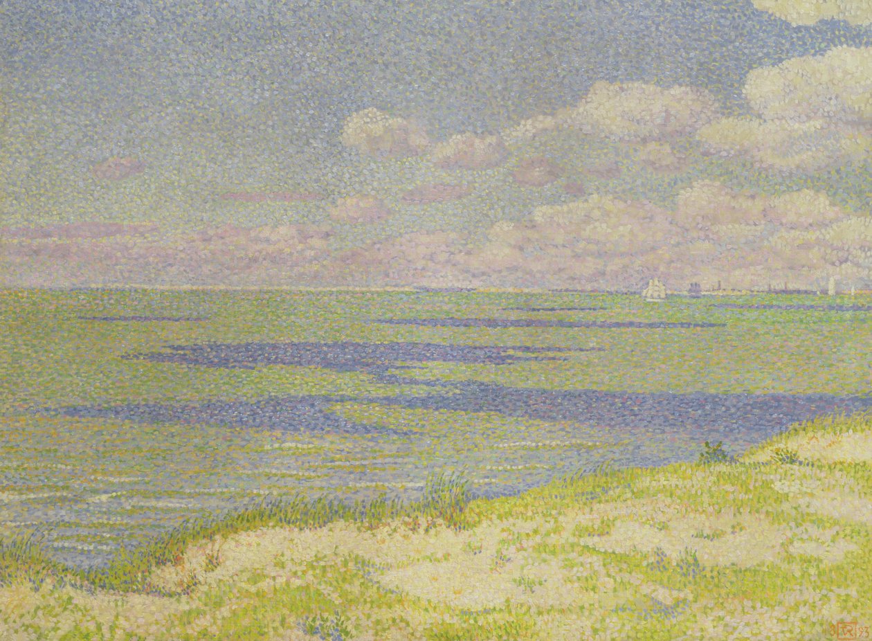 Vista del Río Escalda, 1893 de Théo van Rysselberghe