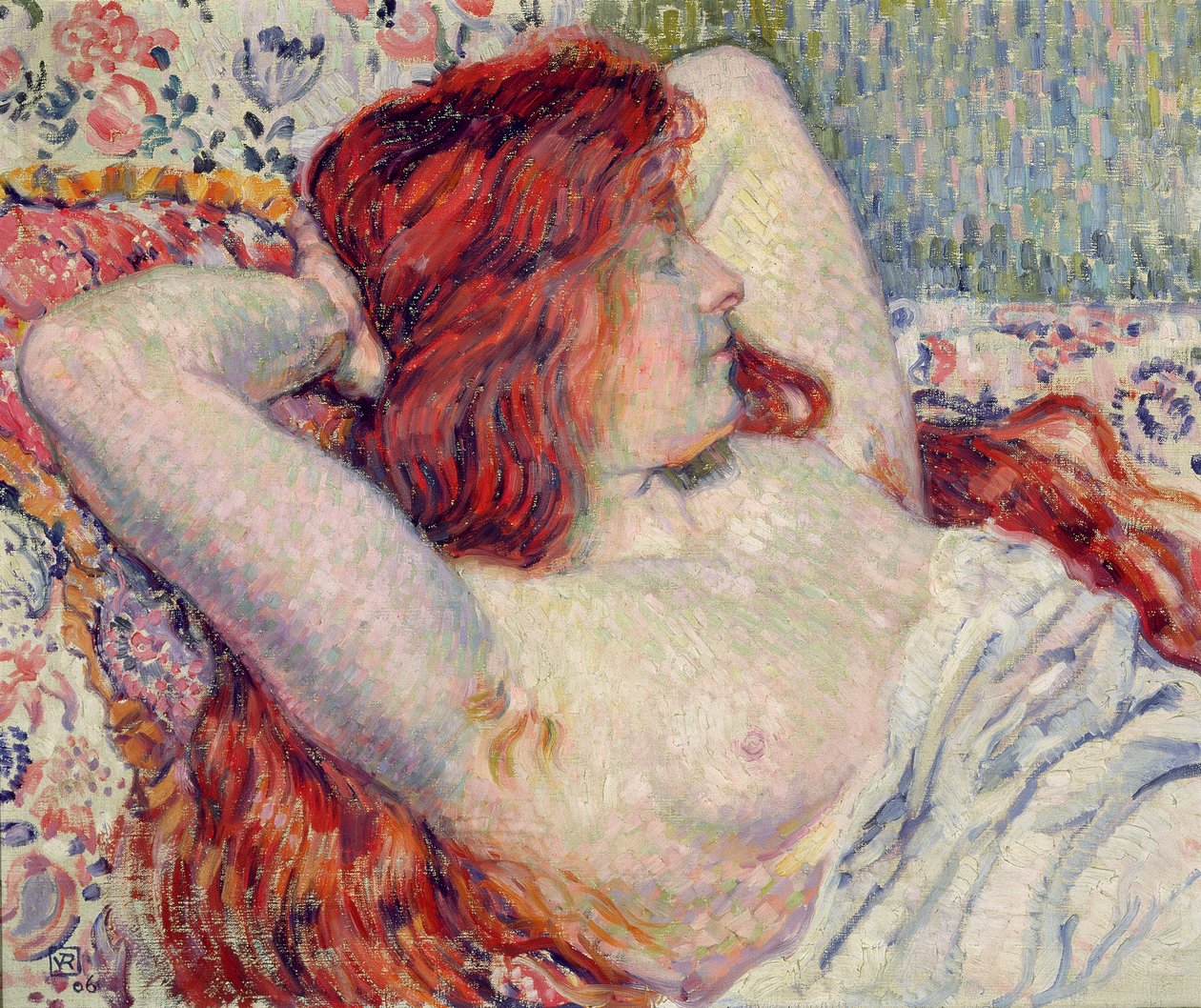 Mujer con cabello rojo, 1906 de Théo van Rysselberghe