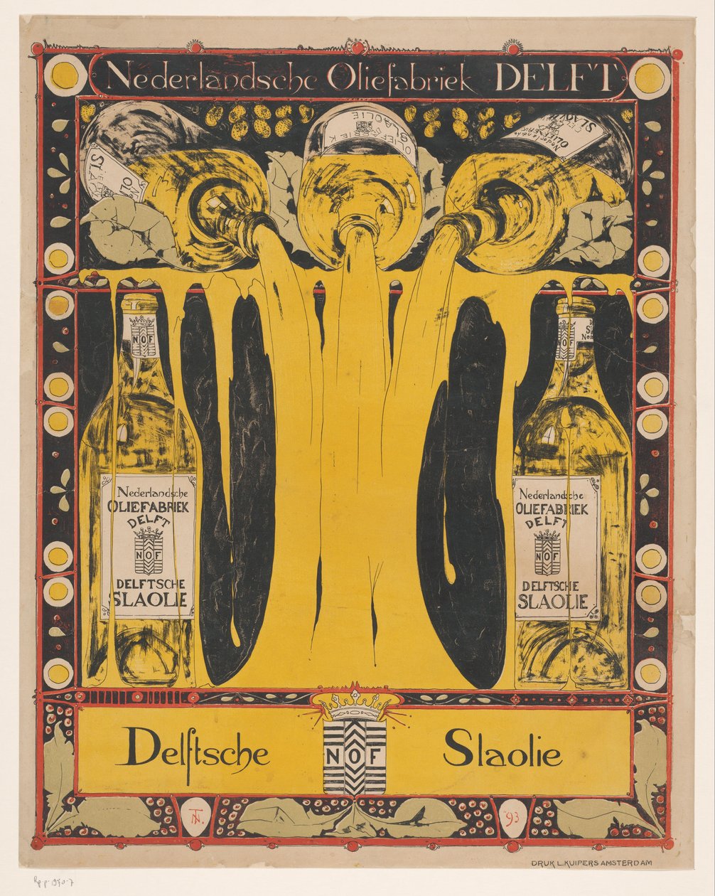 Nederlandsche Oliefabriek Delft Delftsche Slaolie (título original del objeto) de Theo Nieuwenhuis