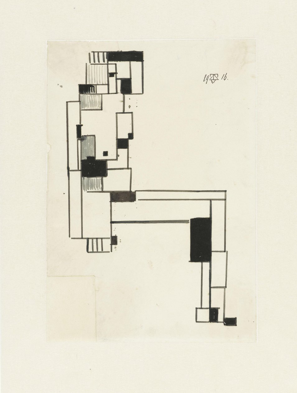 Mujer desnuda sentada, con la mano en la cabeza
Desnudo femenino sentado de Theo van Doesburg (signed by artist)