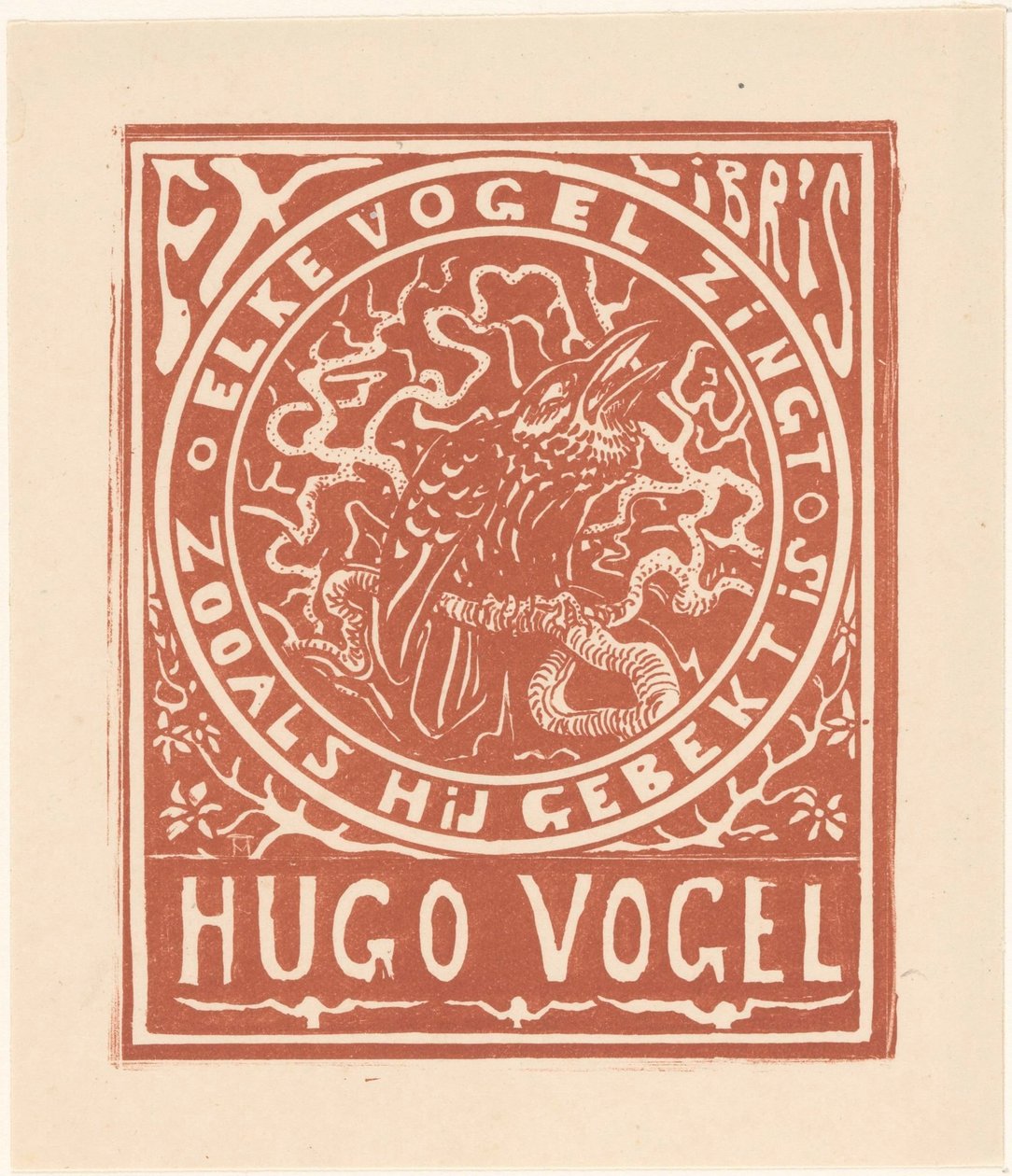 Ex libris de Hugo Vogel de Theo van Hoytema