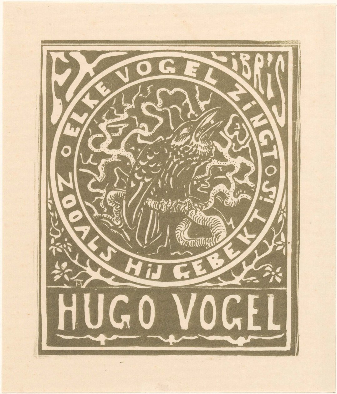Ex libris de Hugo Vogel de Theo van Hoytema