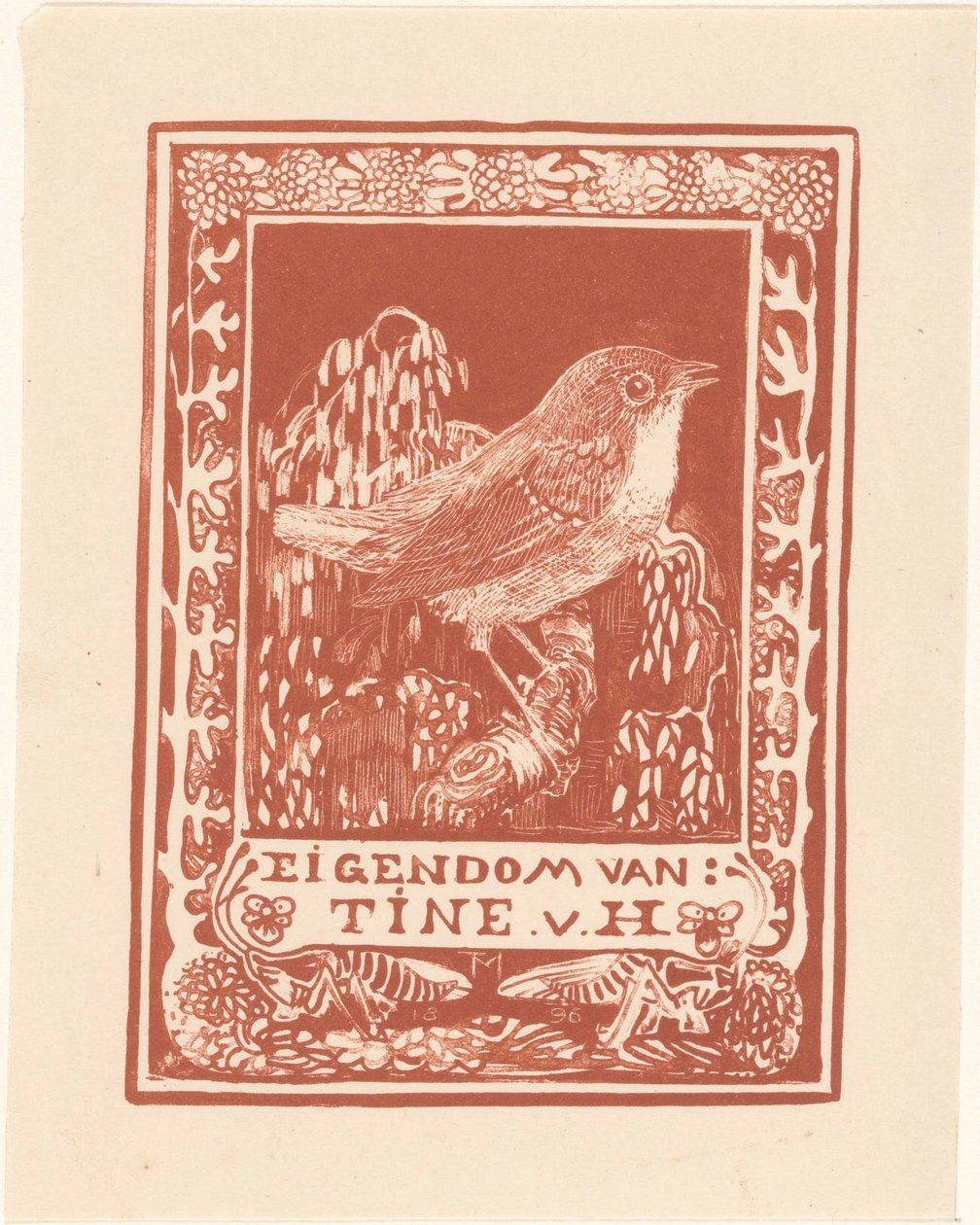 Ex libris de Tine van Hoytema de Theo van Hoytema
