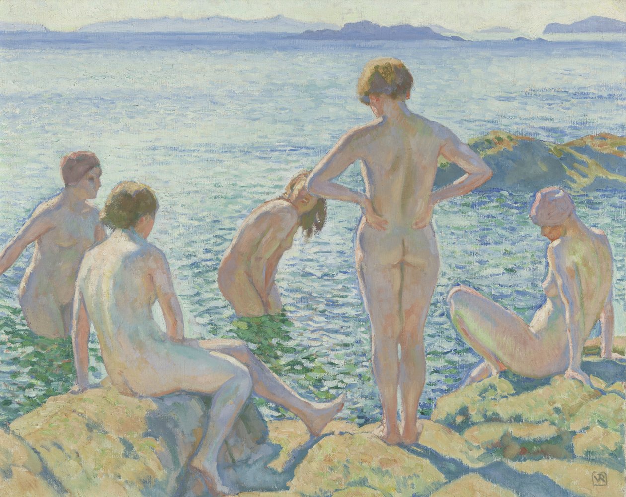 Bañistas de Théo van Rysselberghe