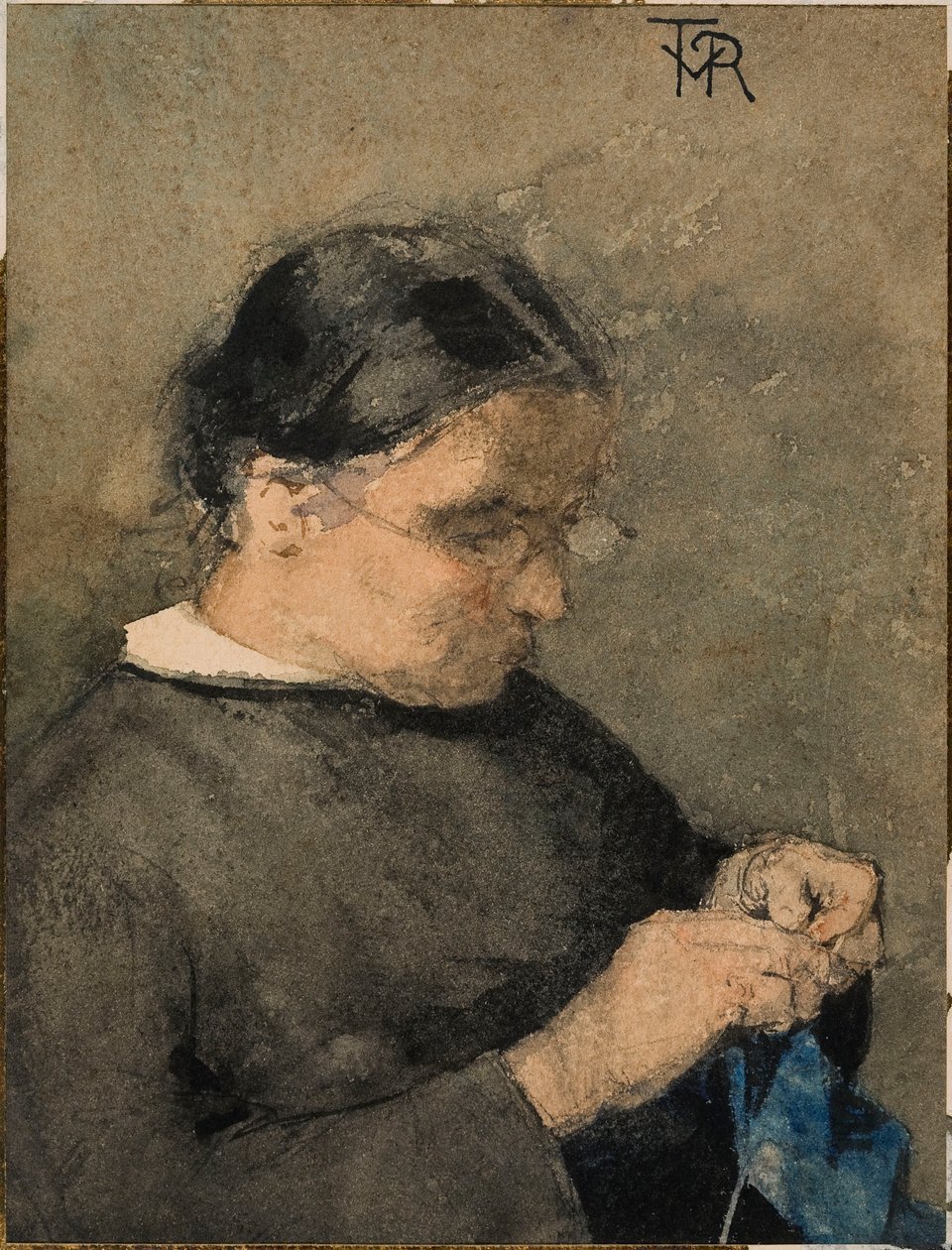 La abuela del artista de Théo van Rysselberghe