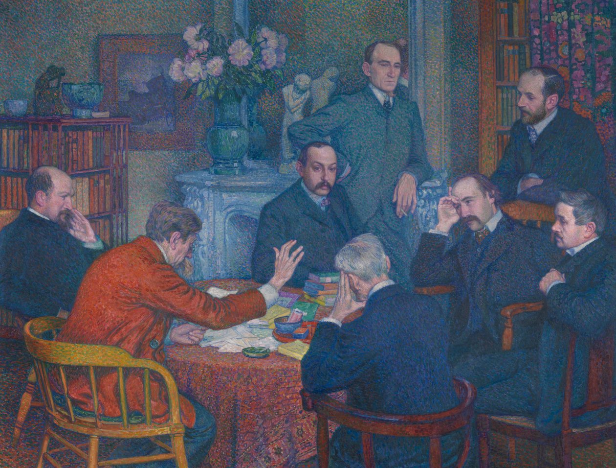 La lectura de Emile Verhaeren de Théo van Rysselberghe