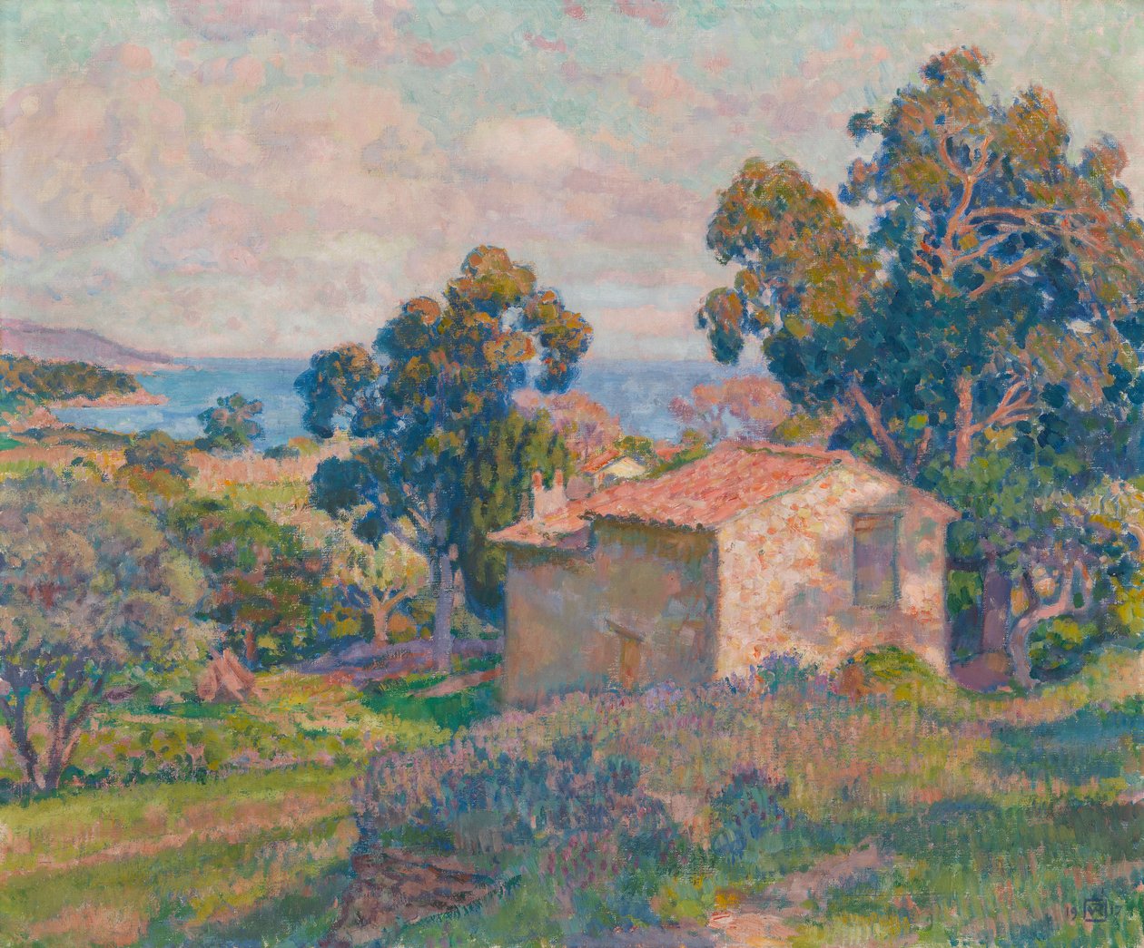 Paisaje de Provenza de Théo van Rysselberghe
