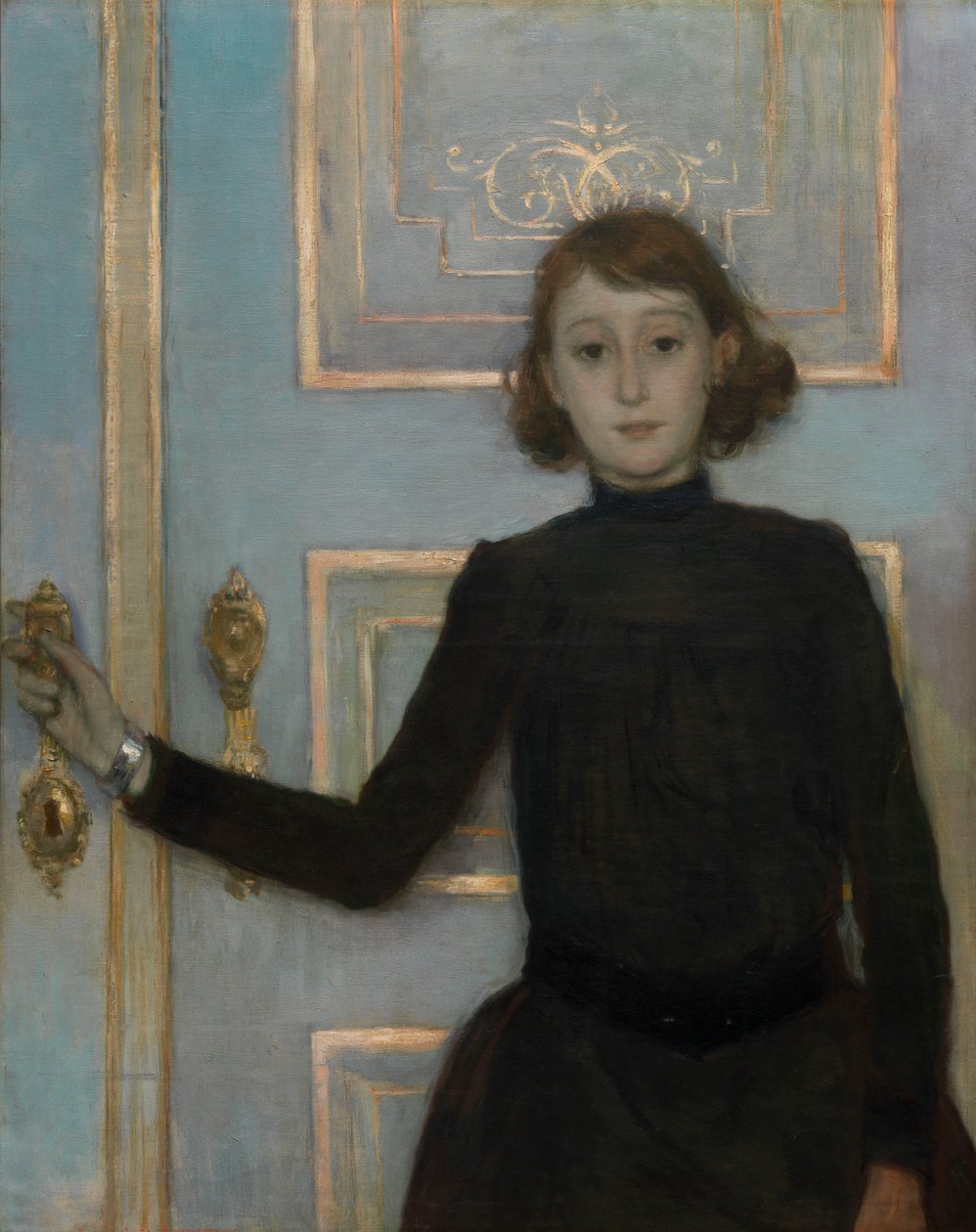 Retrato de Marguerite van Mons (óleo sobre lienzo) de Théo van Rysselberghe