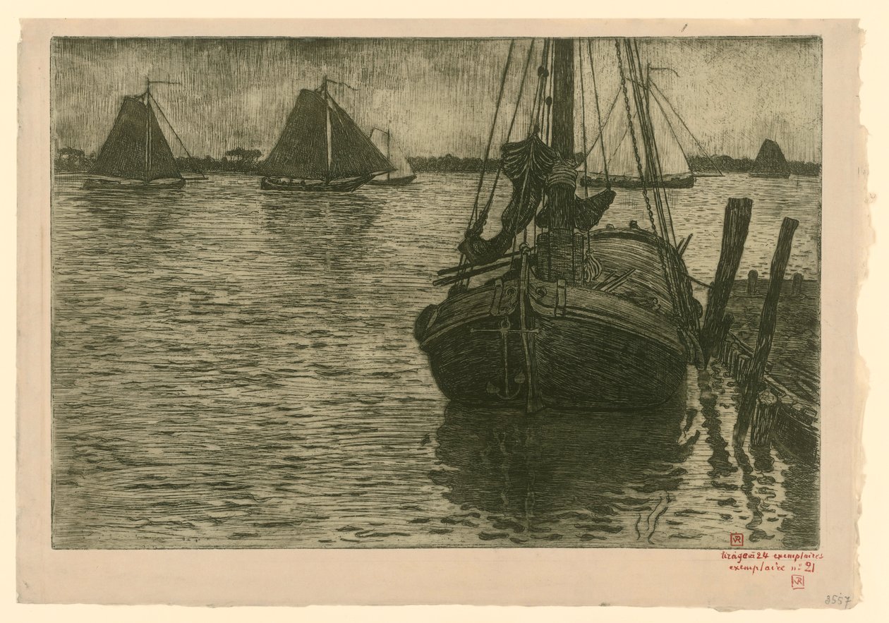Regreso de las barcas de Théo van Rysselberghe