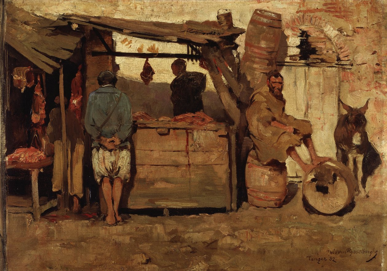 Carnicería en Tánger de Théo van Rysselberghe