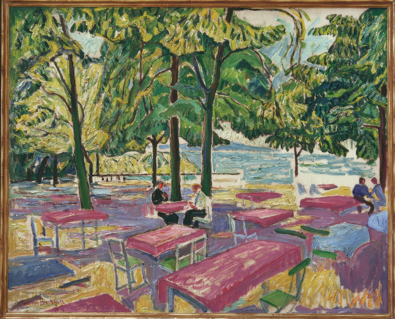 Jardín de la taberna Baumgartenbrück de Theo von Brockhusen