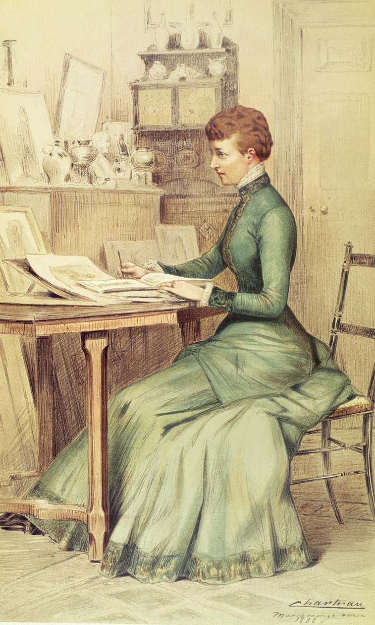 SAR La Princesa de Gales (luego Reina Alexandra) en Marlborough House, de Vanity Fair, 1882 de Theobald Chartran