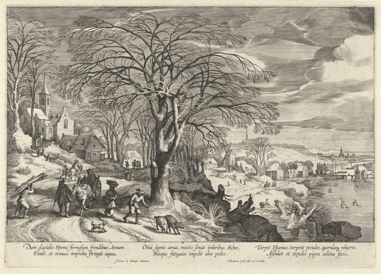 Invierno Las cuatro estaciones (título de la serie) de Theodoor Galle