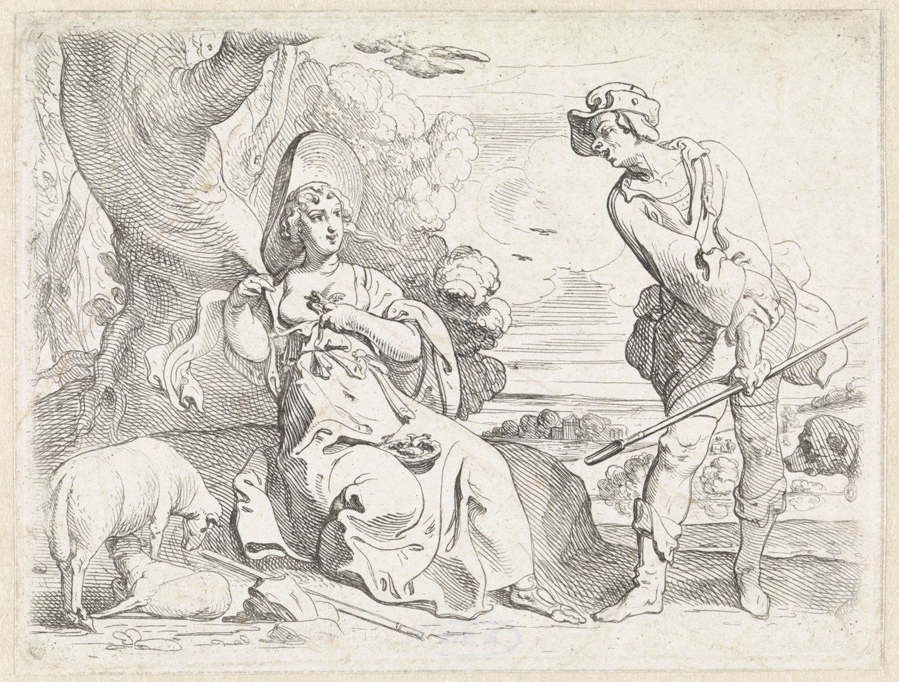 pastor y pastora de Theodoor van Thulden