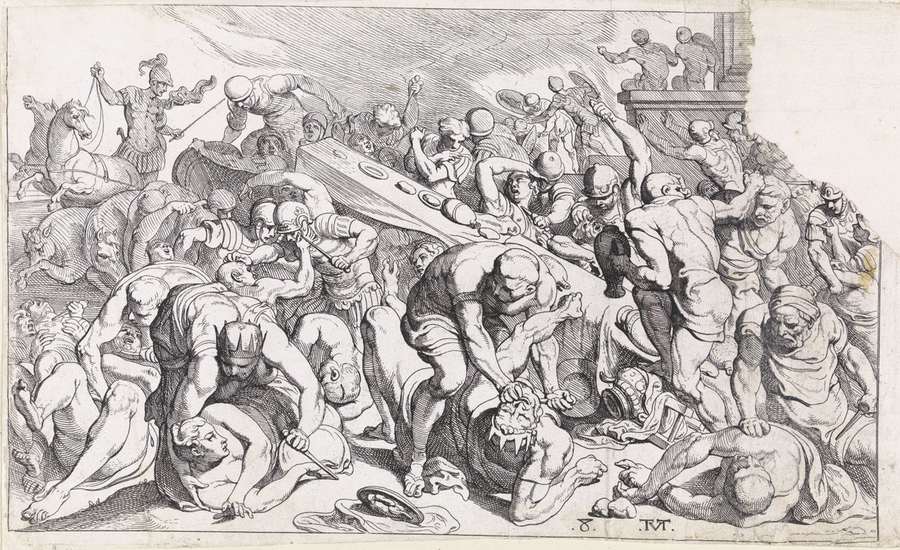 Asesinato de Agamenón y Casandra Los trabajos de Odiseo (título de la serie) de Theodoor van Thulden