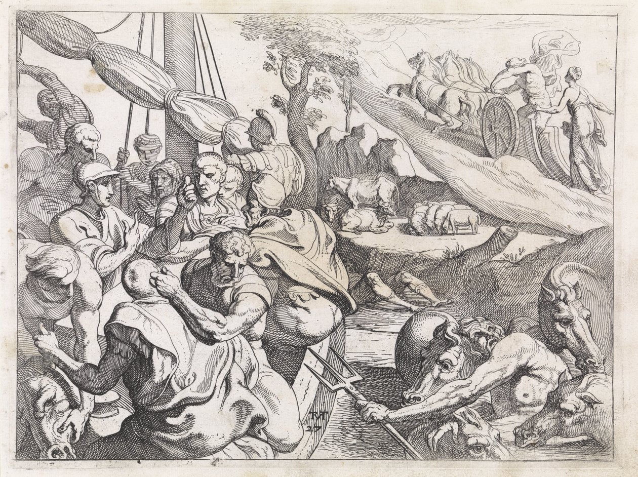 Ganado de Helios Los trabajos de Odiseo (título de la serie) de Theodoor van Thulden