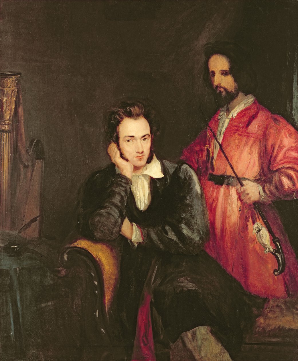 Retrato de Gustavus von Holst con su hermano Theodore de Theodor M. von Holst