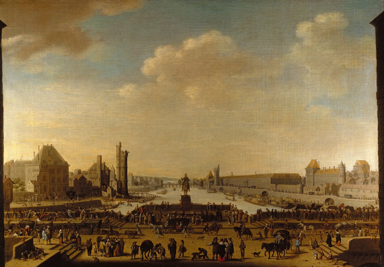 Vista de París desde la Punta de la Cité de Theodor Matham