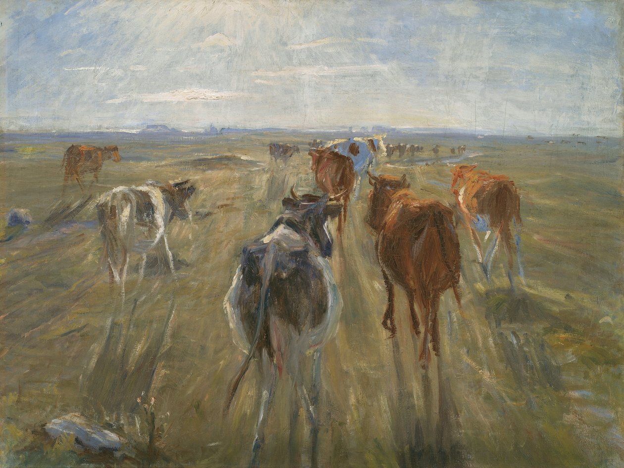 Sombras largas. Ganado en la isla de Saltholm de Theodor Esbern Philipsen