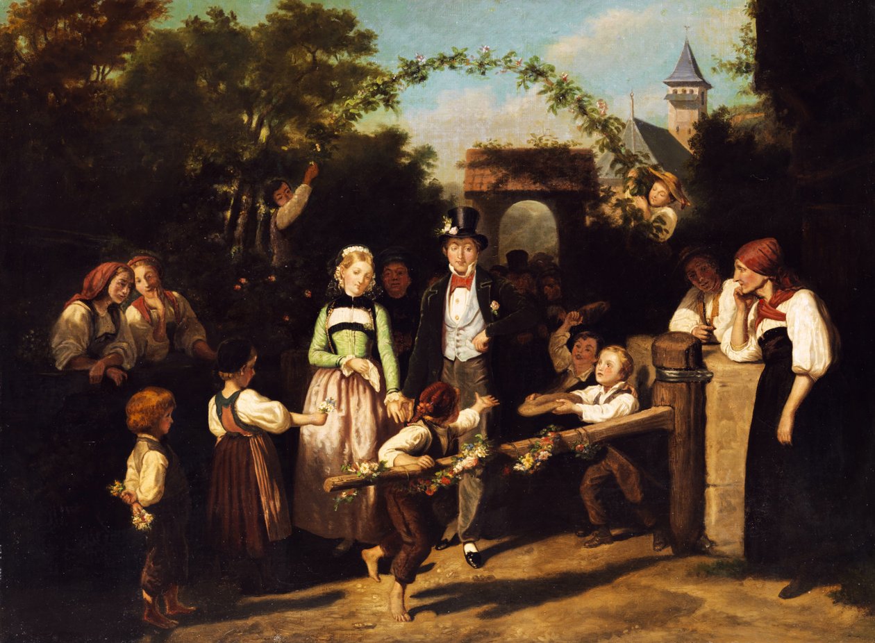 Recepción de los novios de Theodor Schüz