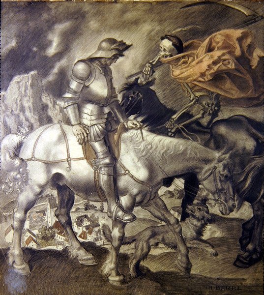 Caballero abordado por la Muerte de Theodor Baierl