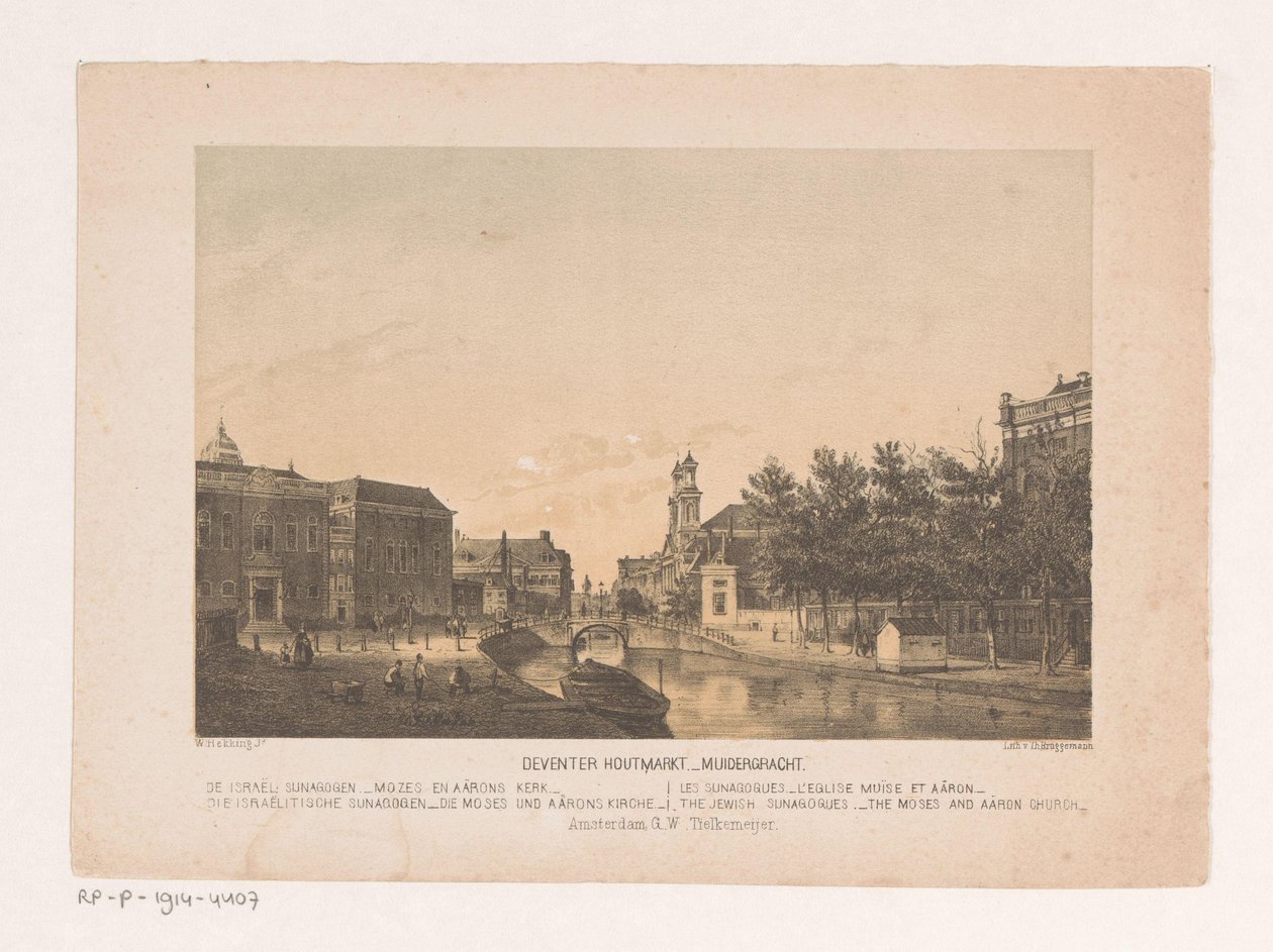 Deventer Houtmarkt y Muidergracht en Ámsterdam
Deventer Houtmarkt Muidergracht (título en el objeto) de Theodor Brüggemann