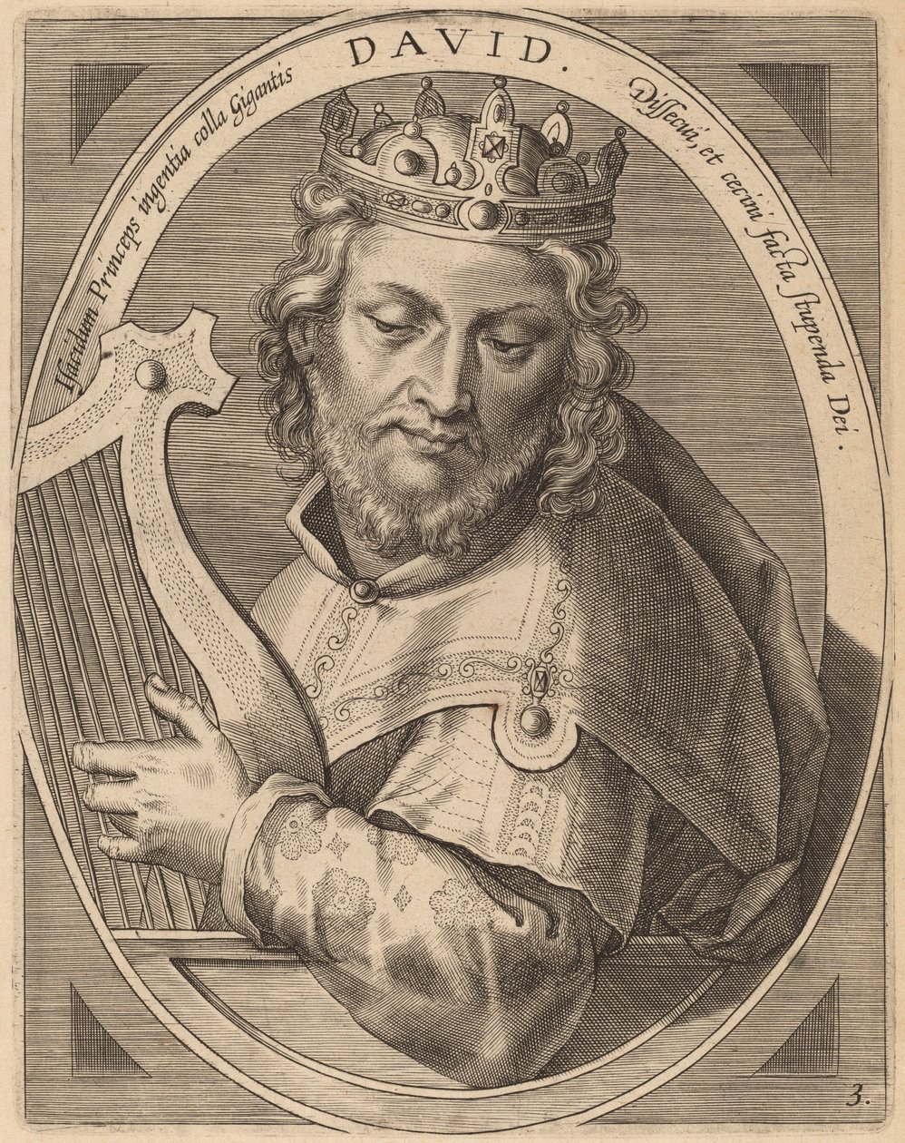 David de Theodor Galle after Jan van der Straet