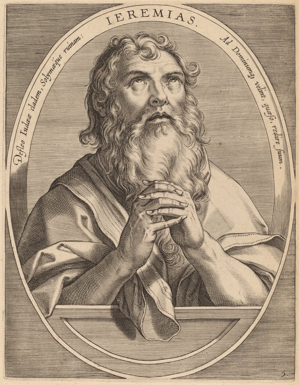 Jeremías de Theodor Galle after Jan van der Straet