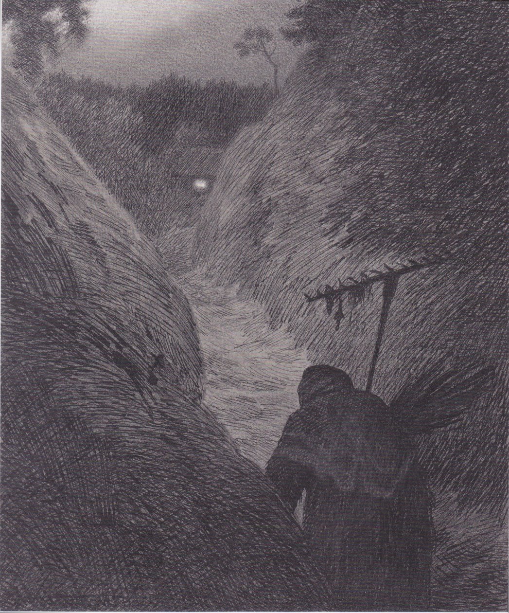 La peste llega de Theodor Kittelsen