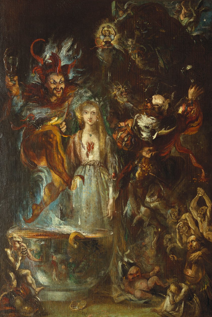 Una fantasía basada en el Fausto de Goethe, 1834 de Theodor M. von Holst