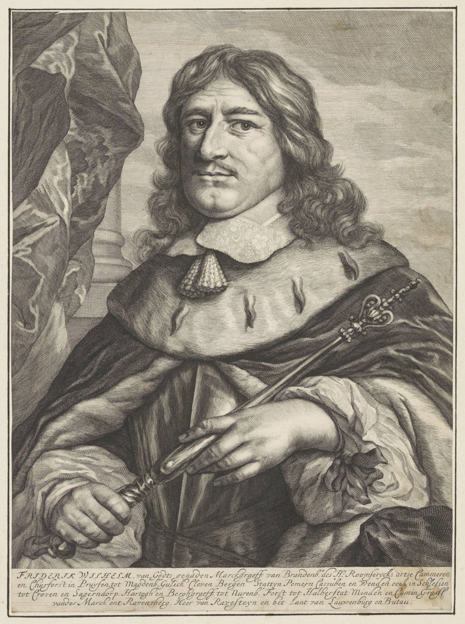 Retrato de Federico Guillermo de Brandeburgo de Theodor Matham