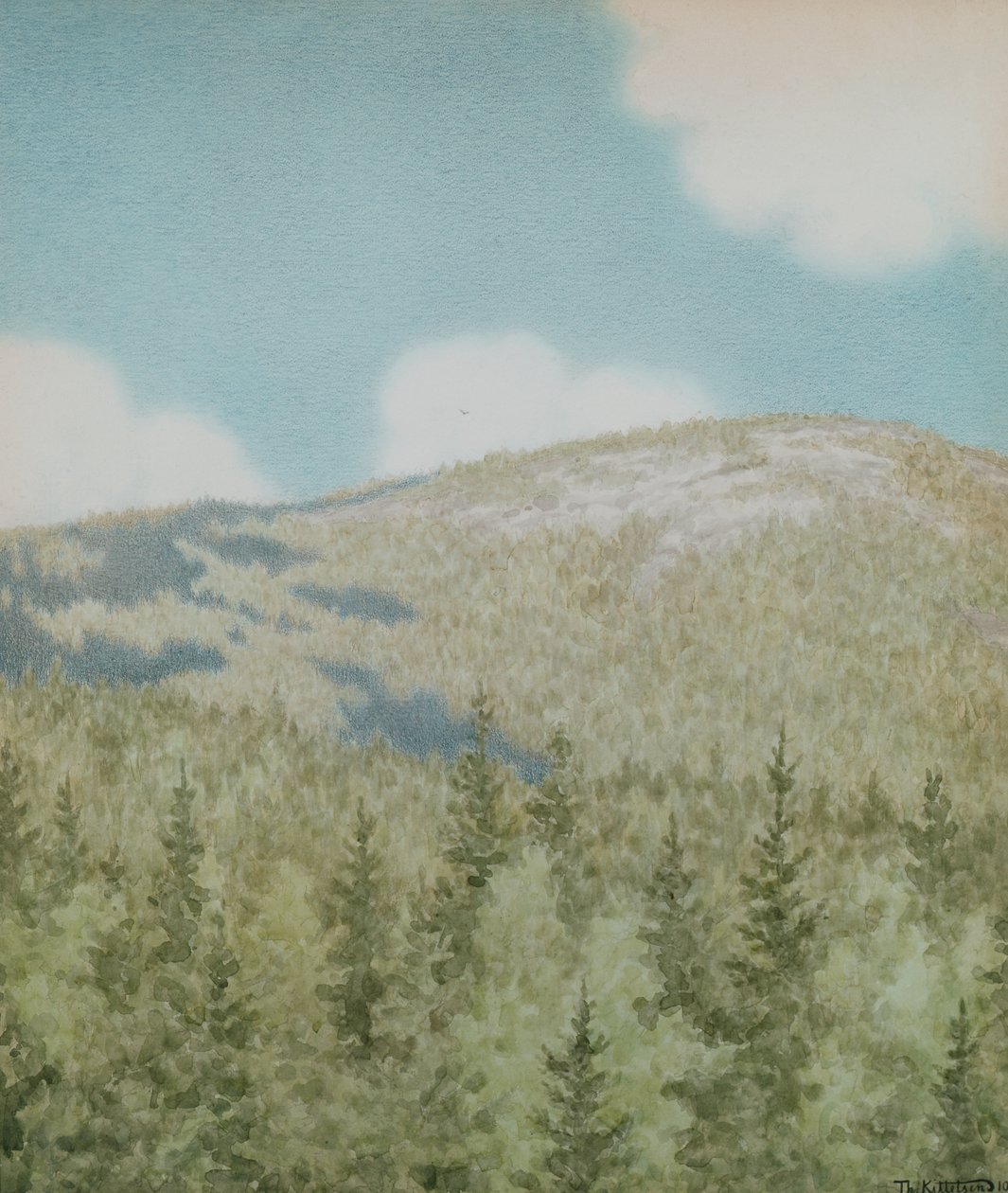 Un pájaro voló allí de Theodor Severin Kittelsen