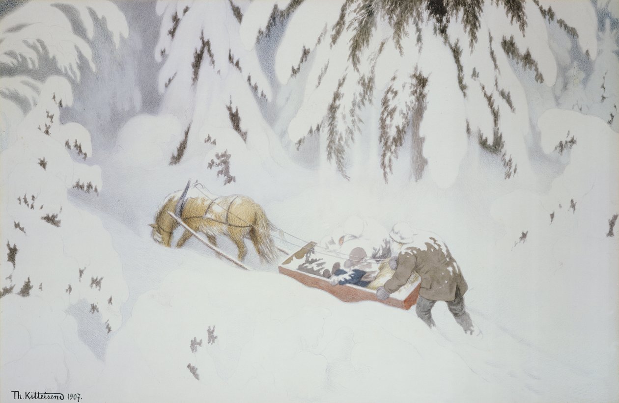 Navidad troll de Theodor Kittelsen