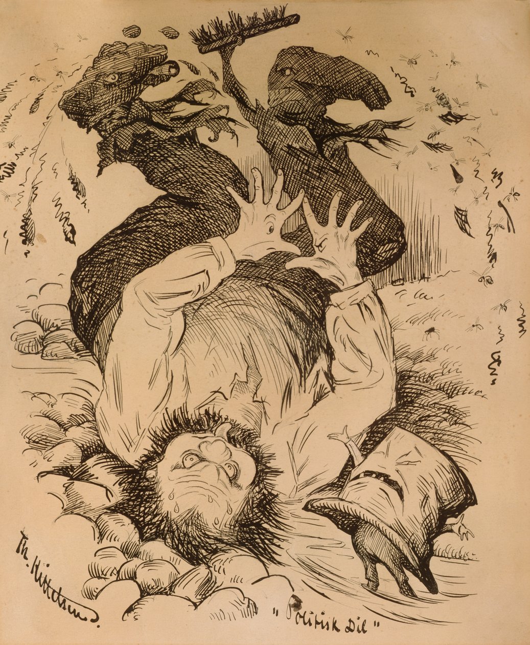 dilema politico de Theodor Kittelsen