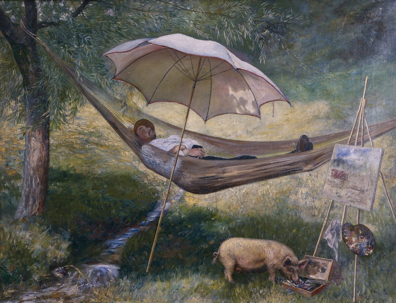 Auto retrato de Theodor Kittelsen