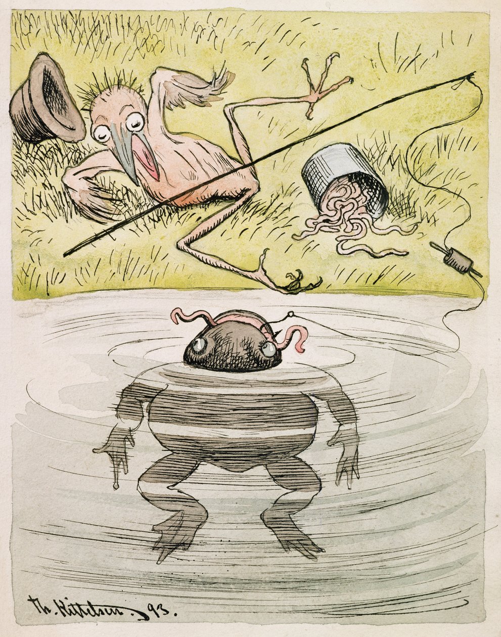 El cielo sera mi testigo que no sabia que fuiste tu quien mordio mi anzuelo de Theodor Kittelsen