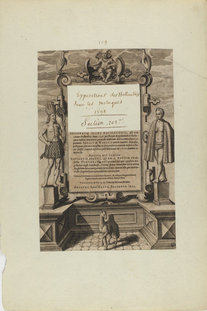 (Portada) (del libro Americae) de Theodor de Bry