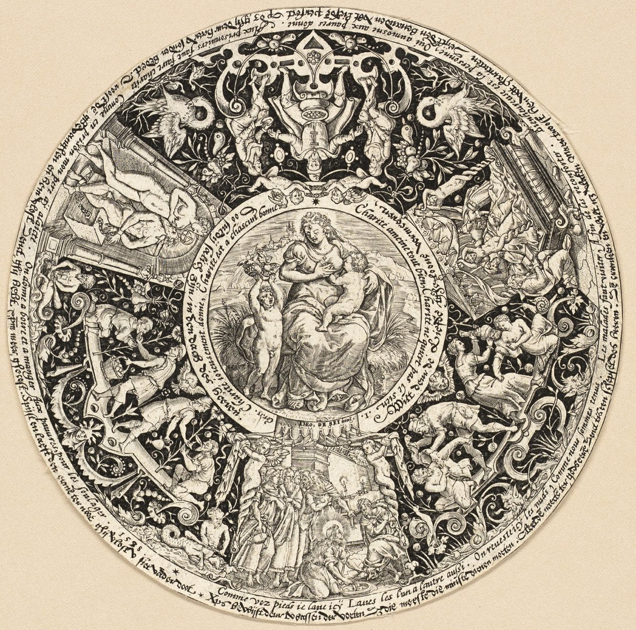 Las siete obras de caridad de Theodor de Bry